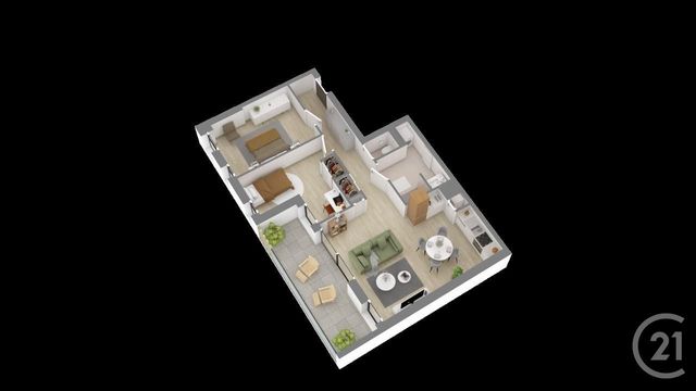 Appartement T3 à vendre - 3 pièces - 63.38 m2 - PORNIC - 44 - PAYS-DE-LOIRE - Century 21 Agence Du Casino