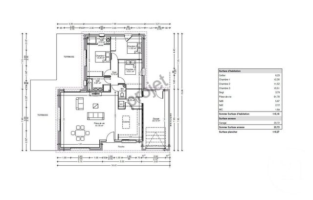 terrain à vendre - 1173.0 m2 - LES MOUTIERS EN RETZ - 44 - PAYS-DE-LOIRE - Century 21 Agence Du Casino