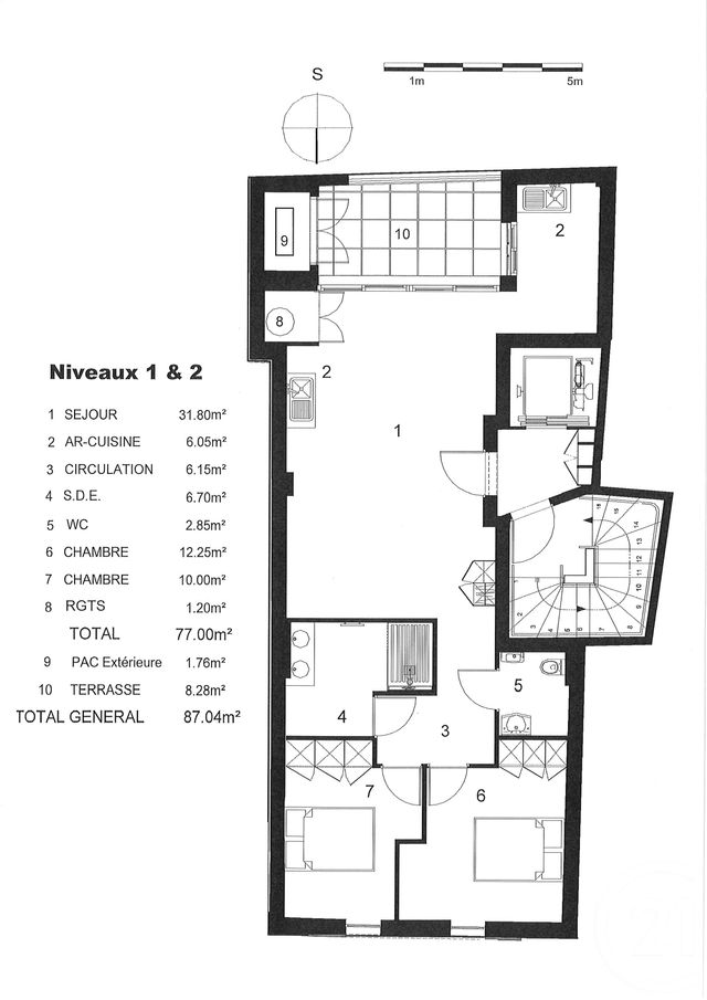 Appartement T3 à vendre - 4 pièces - 76.05 m2 - PORNIC - 44 - PAYS-DE-LOIRE - Century 21 Agence Du Casino