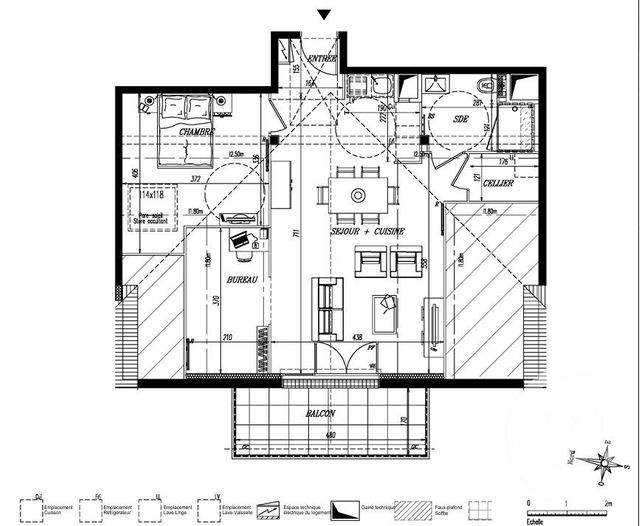 Appartement T2 à vendre - 2 pièces - 58.0 m2 - PORNIC - 44 - PAYS-DE-LOIRE - Century 21 Agence Du Casino